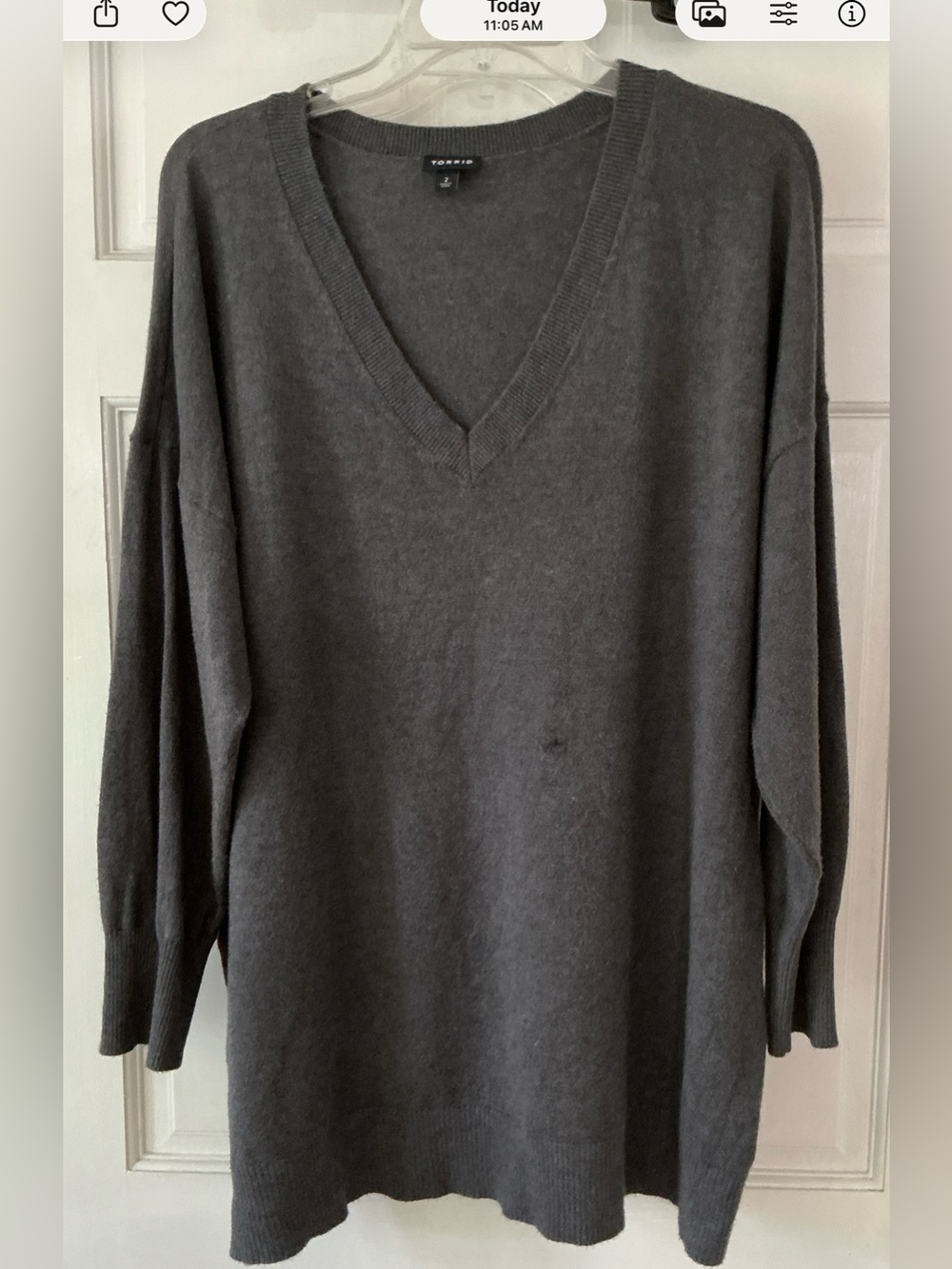 TORRID V NECK SWEATER - 2X